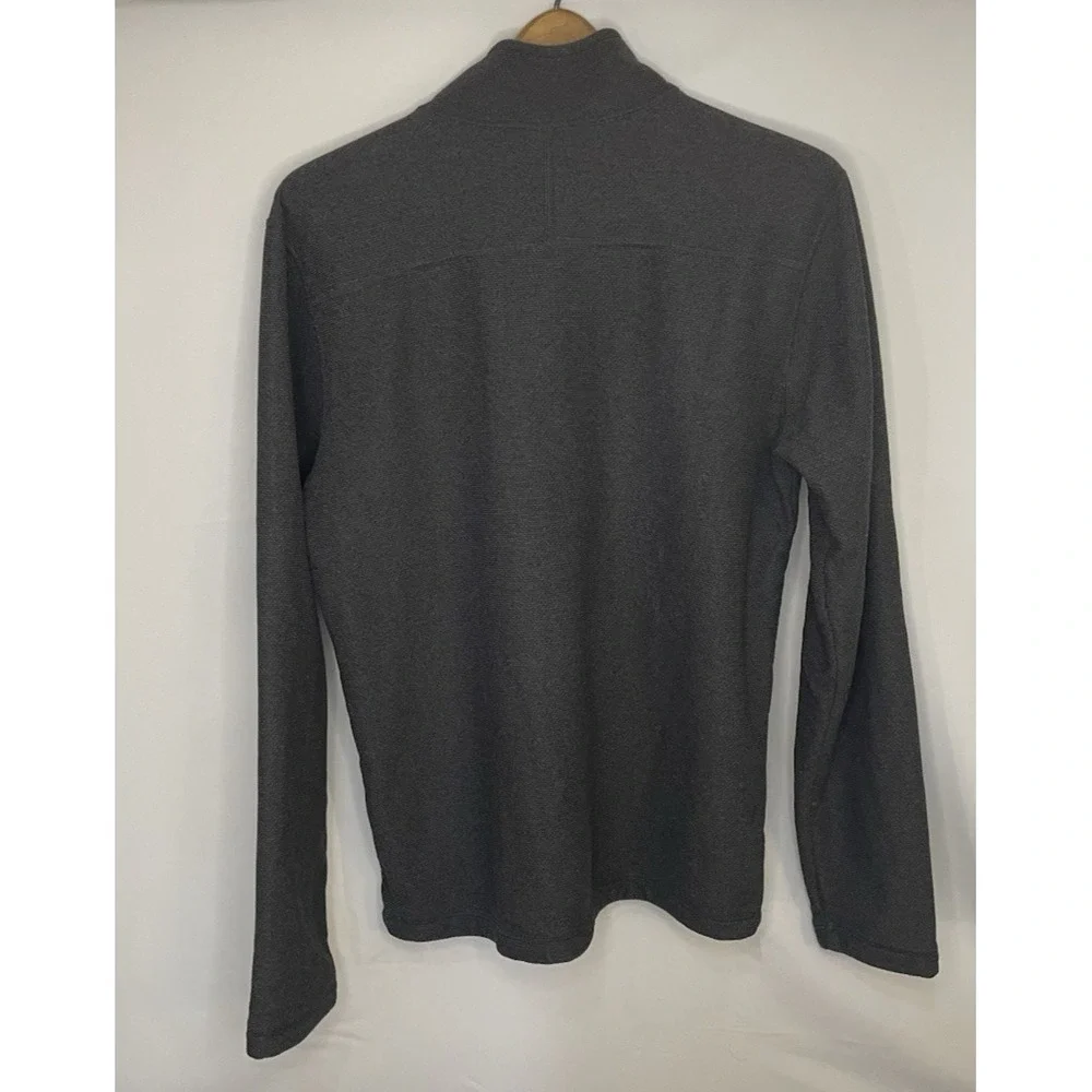 The North Face Men's Quarter Zip Pullover Medium Fleece Outdoor Dark Gray